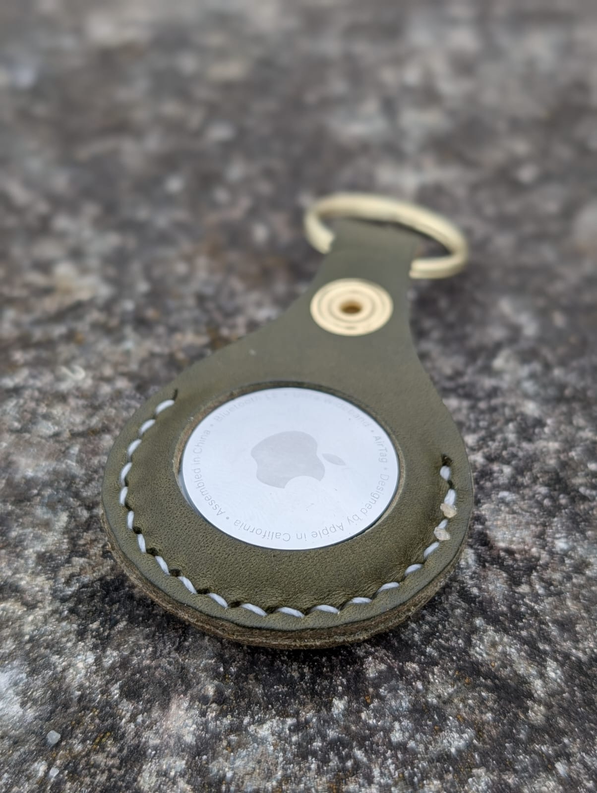 Leather key ring holder for Apple Airtag - J Boult Designs