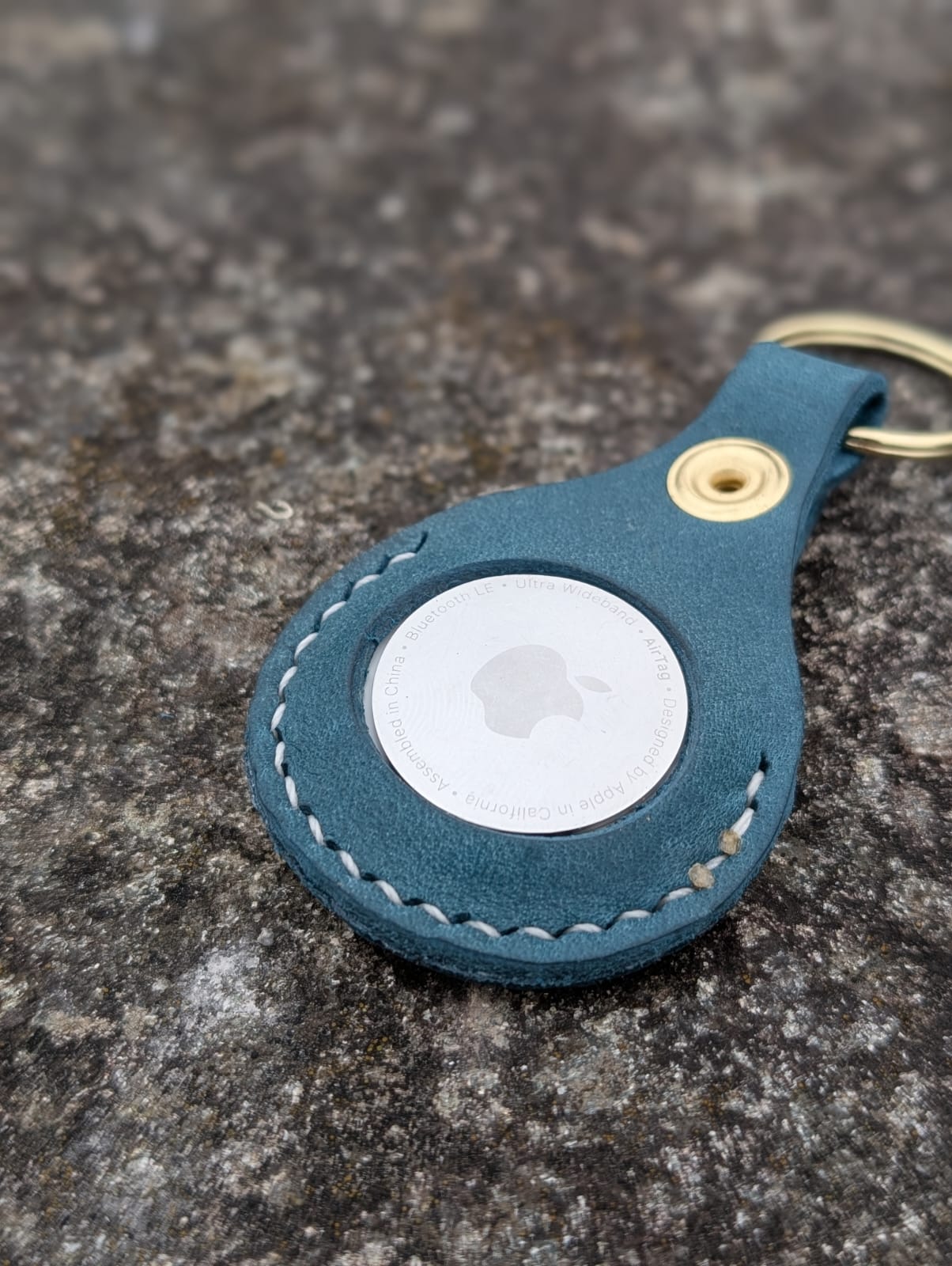 Leather key ring holder for Apple Airtag - J Boult Designs