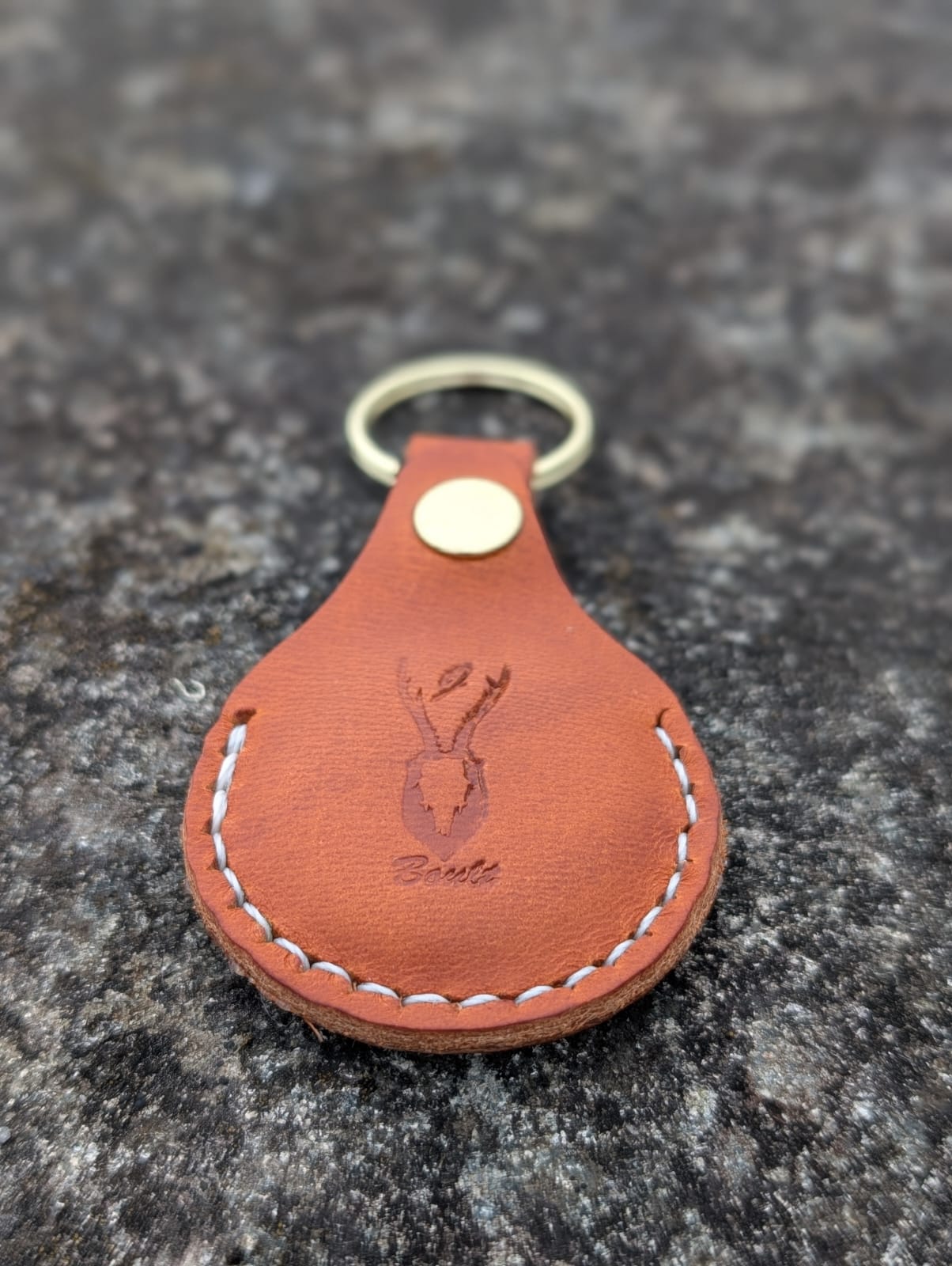 Leather key ring holder for Apple Airtag - J Boult Designs