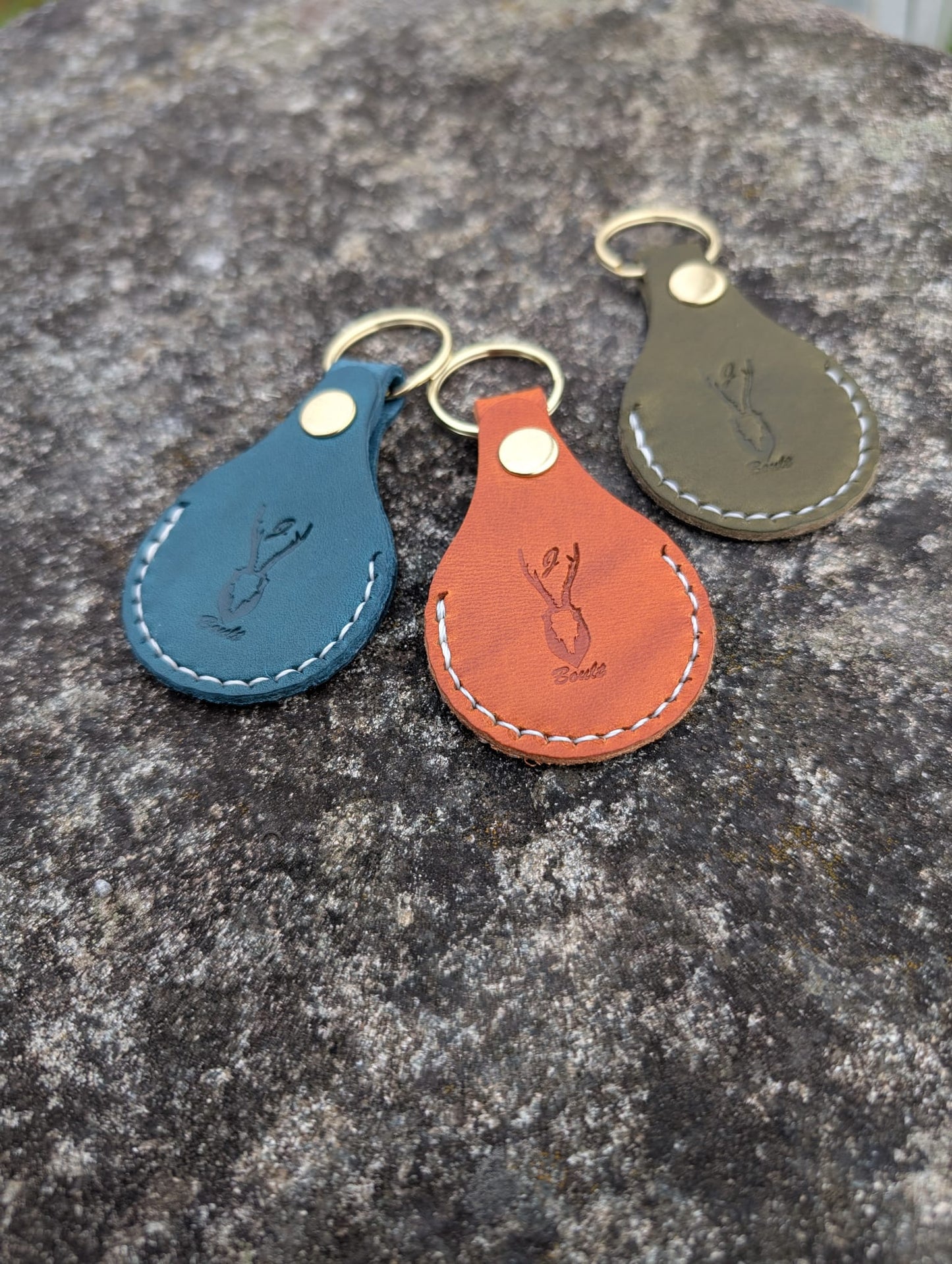 Leather key ring holder for Apple Airtag - J Boult Designs