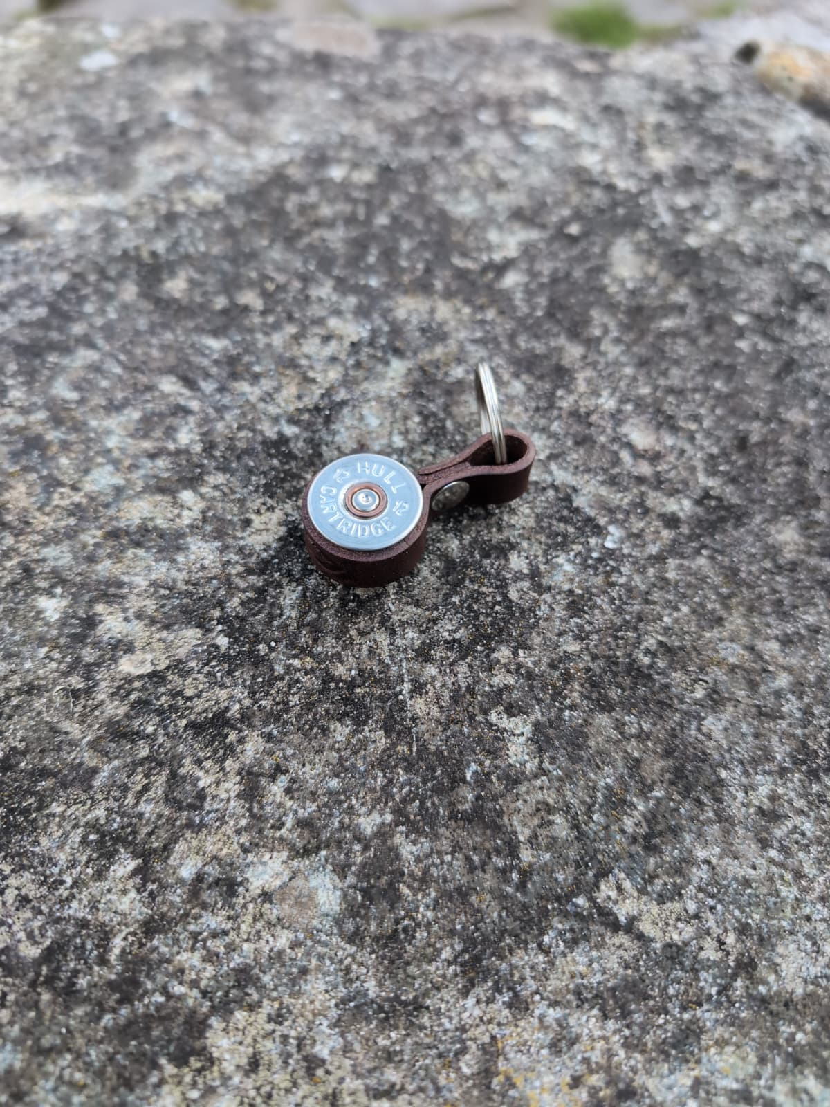 Shotgun Cartridge Key Ring With Leather Strap - J Boult Designs