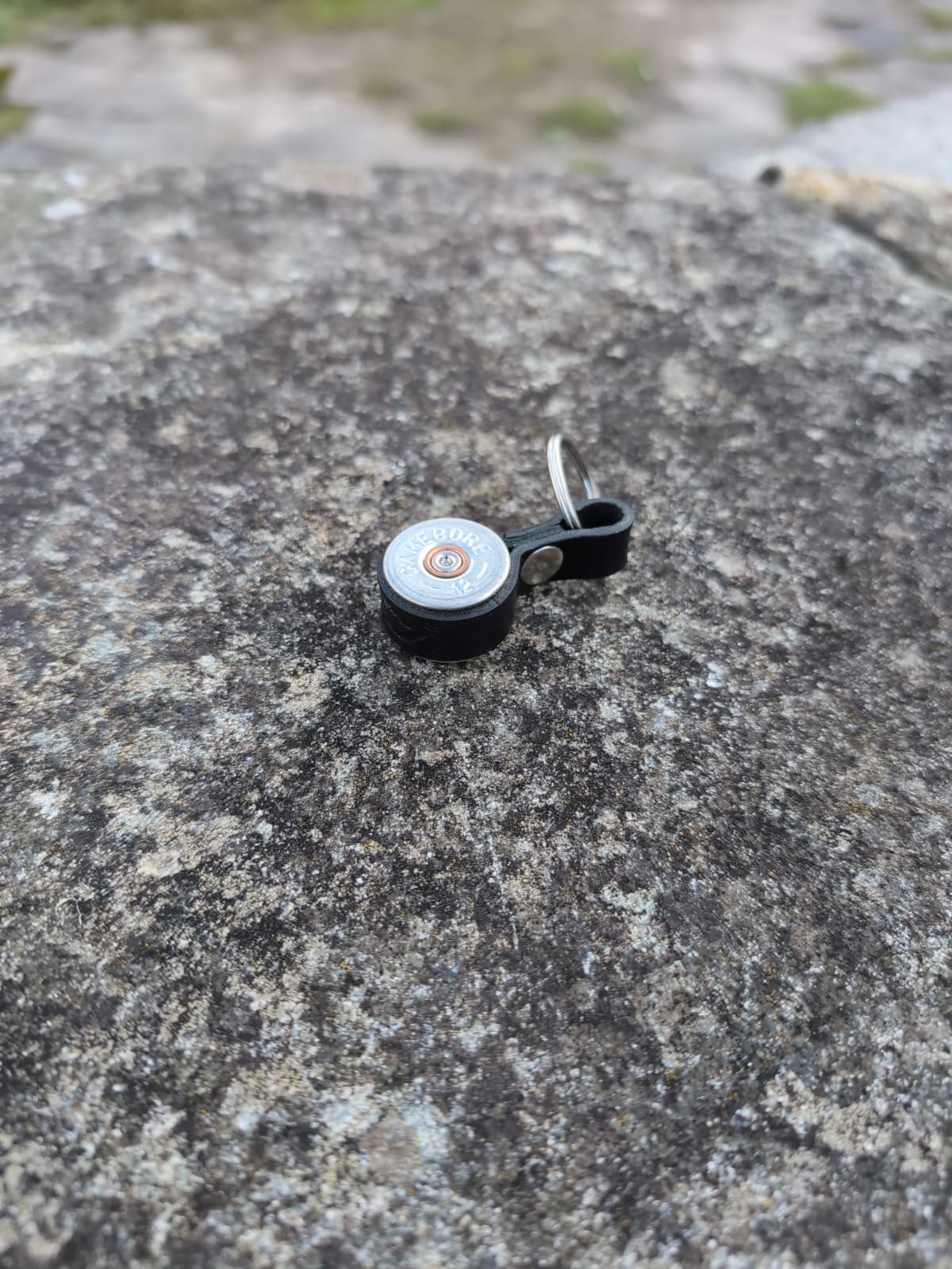 Shotgun Cartridge Key Ring With Leather Strap - J Boult Designs