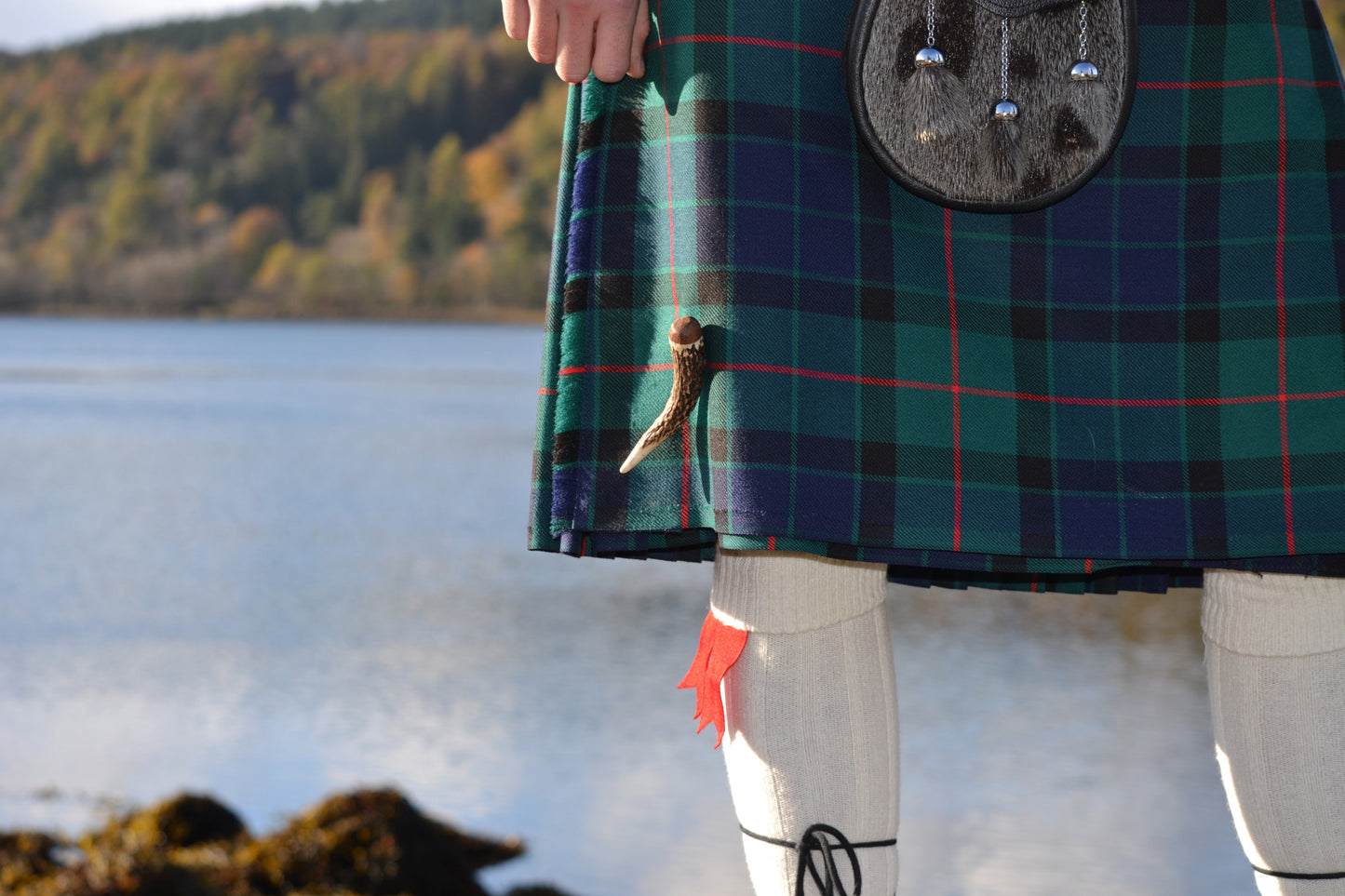 Red Deer Antler Kilt Pin - J Boult Designs