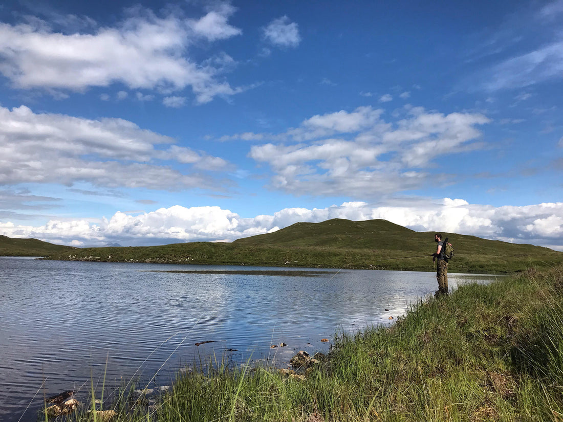 A day out flyfishing on the hill loch