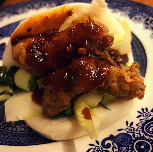 Crispy wild partridge bao bun recipe 