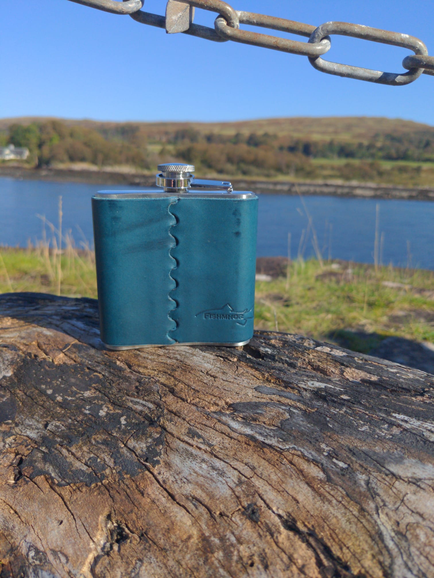 Mackerel design hip flask - J Boult Designs
