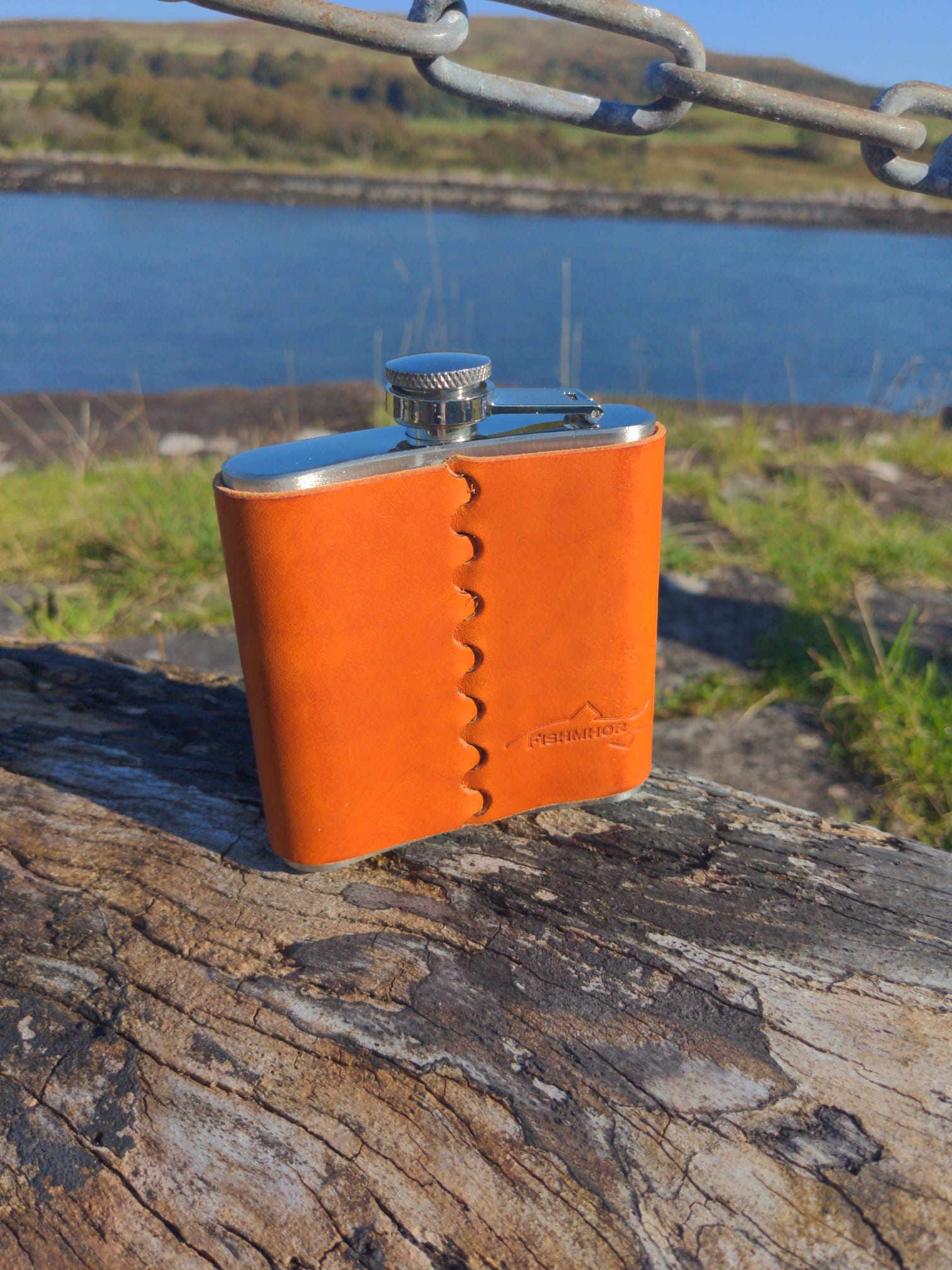 Mackerel design hip flask - J Boult Designs