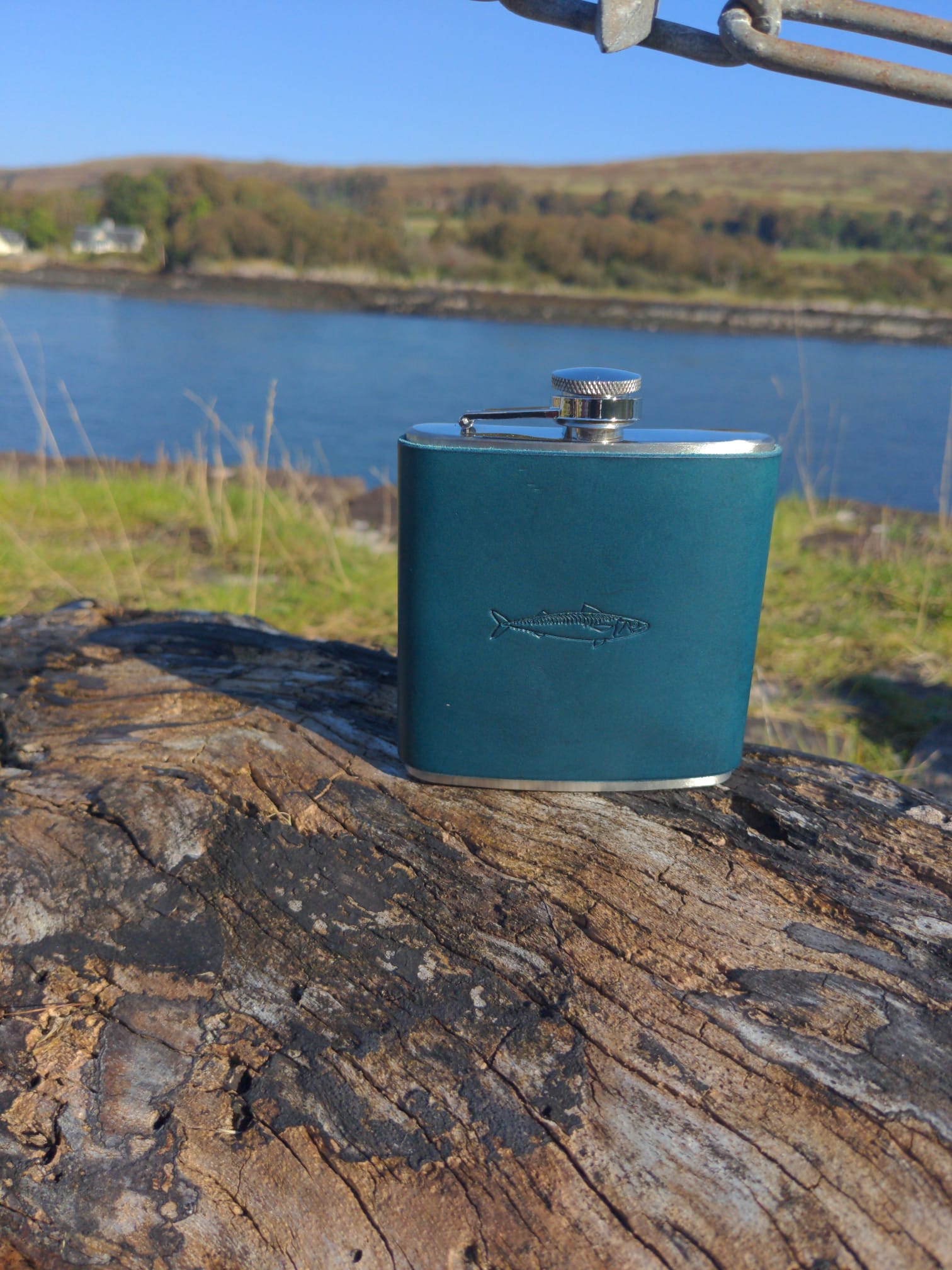 Mackerel design hip flask - J Boult Designs