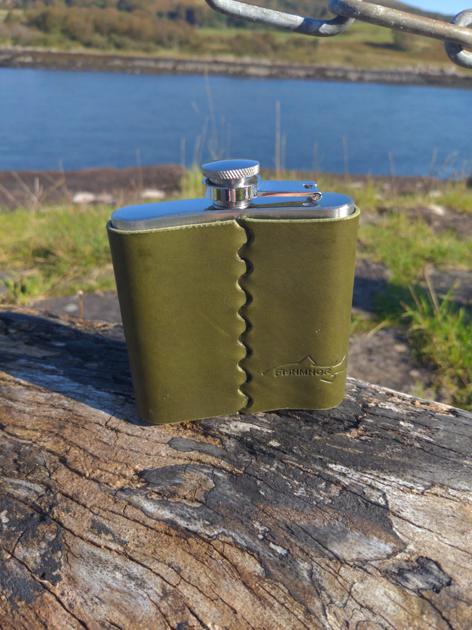 Mackerel design hip flask - J Boult Designs