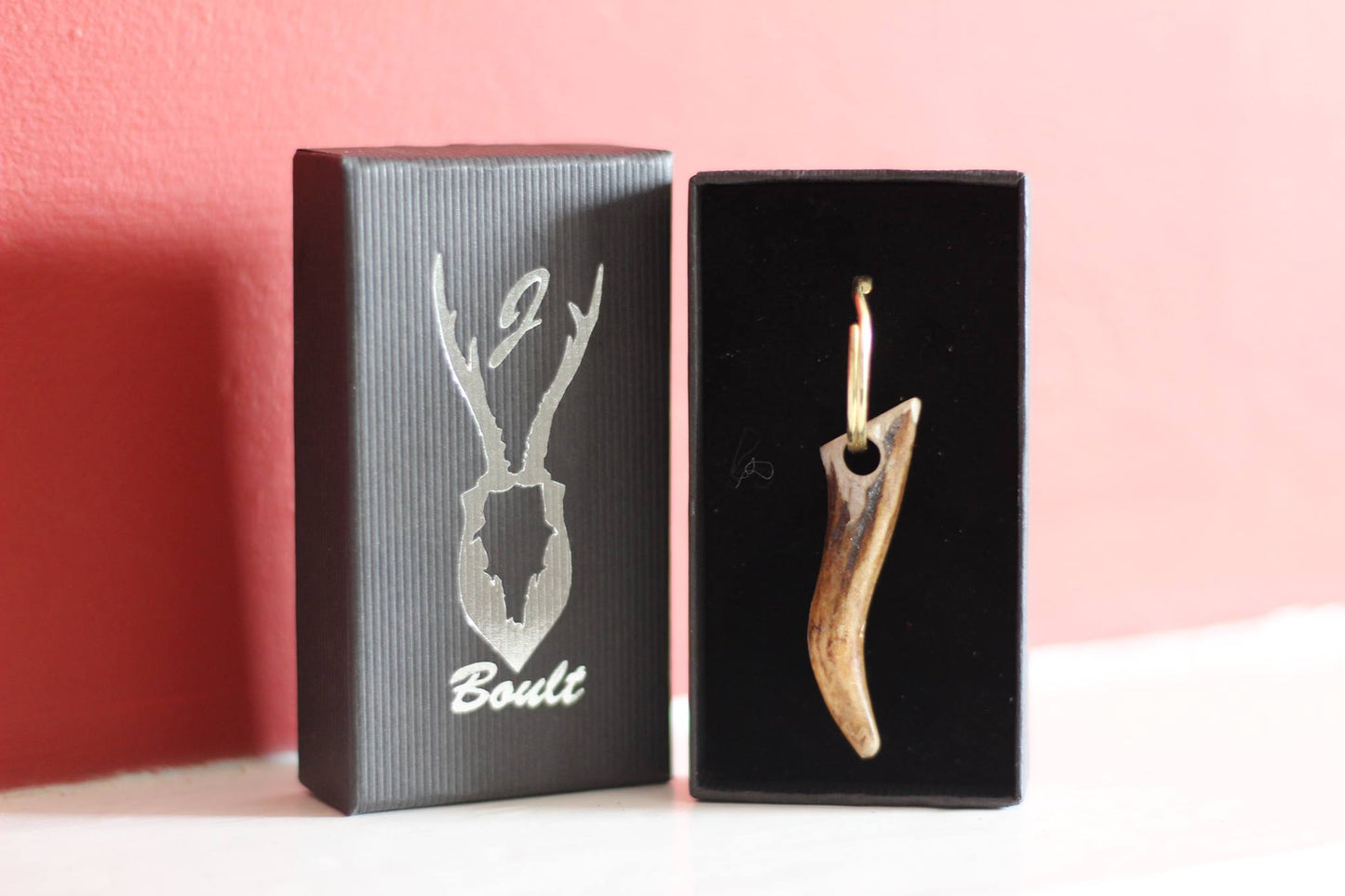 Roe Deer Antler Key Ring - J Boult Designs