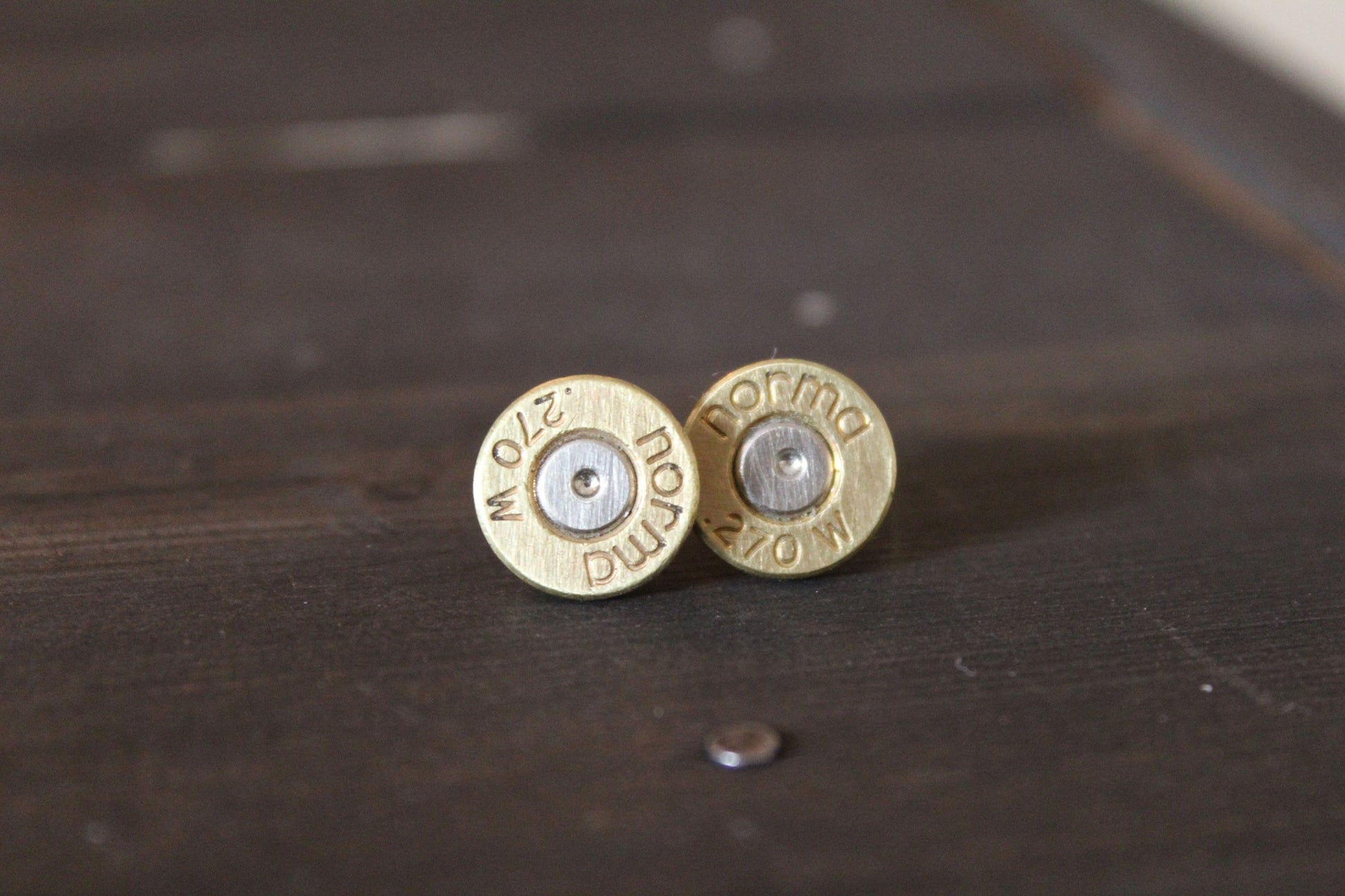 Gold Plated Bullet Stud Earrings - J Boult Designs