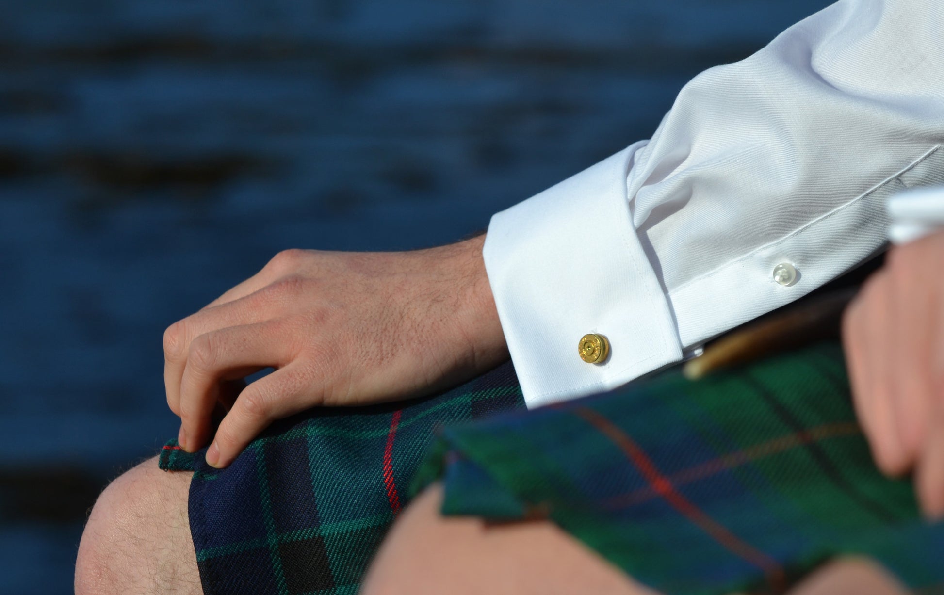 Gold Plated Bullet Cufflinks - J Boult Designs