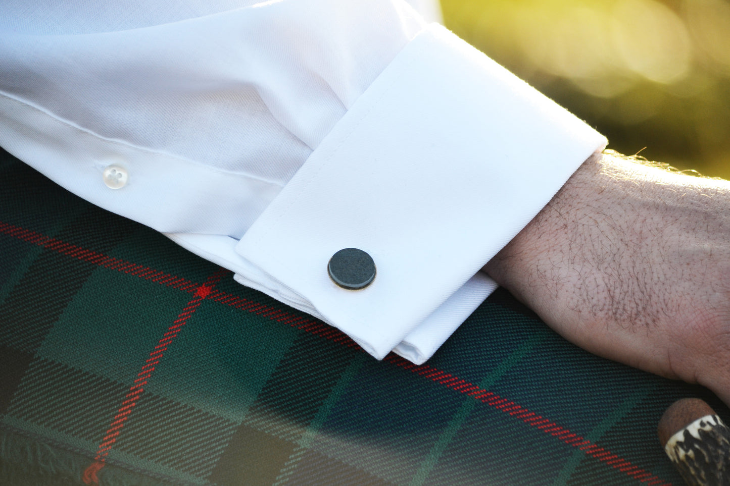 Gold Plated Slate Cufflinks - J Boult Designs