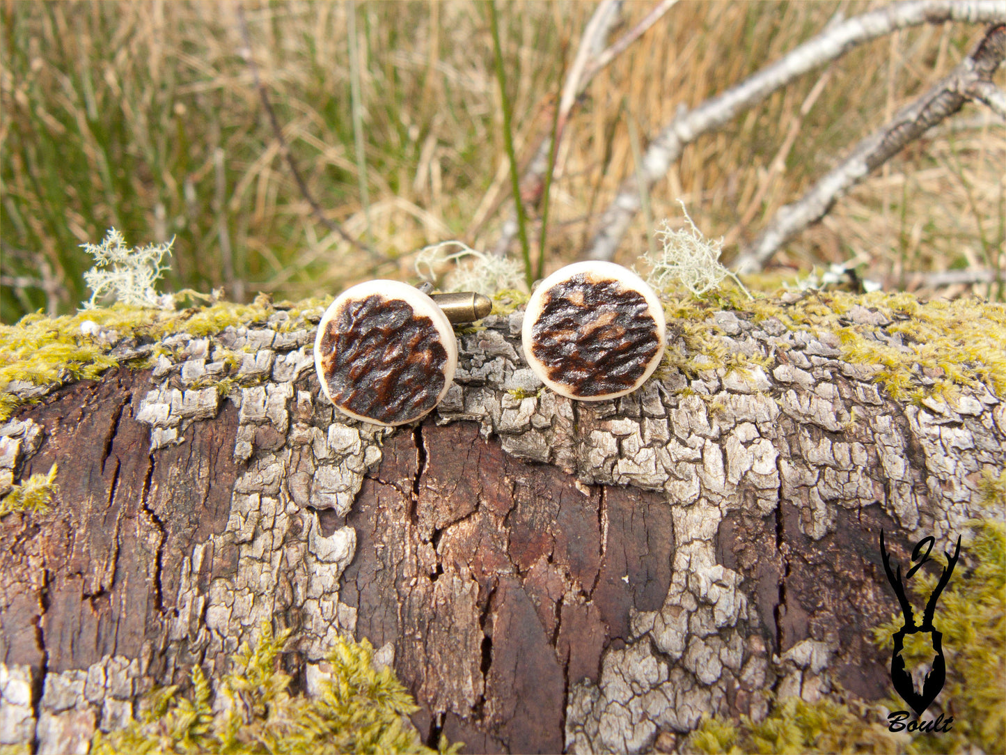 Antler kilt accessory set- kilt pin, key ring and cufflinks - J Boult Designs