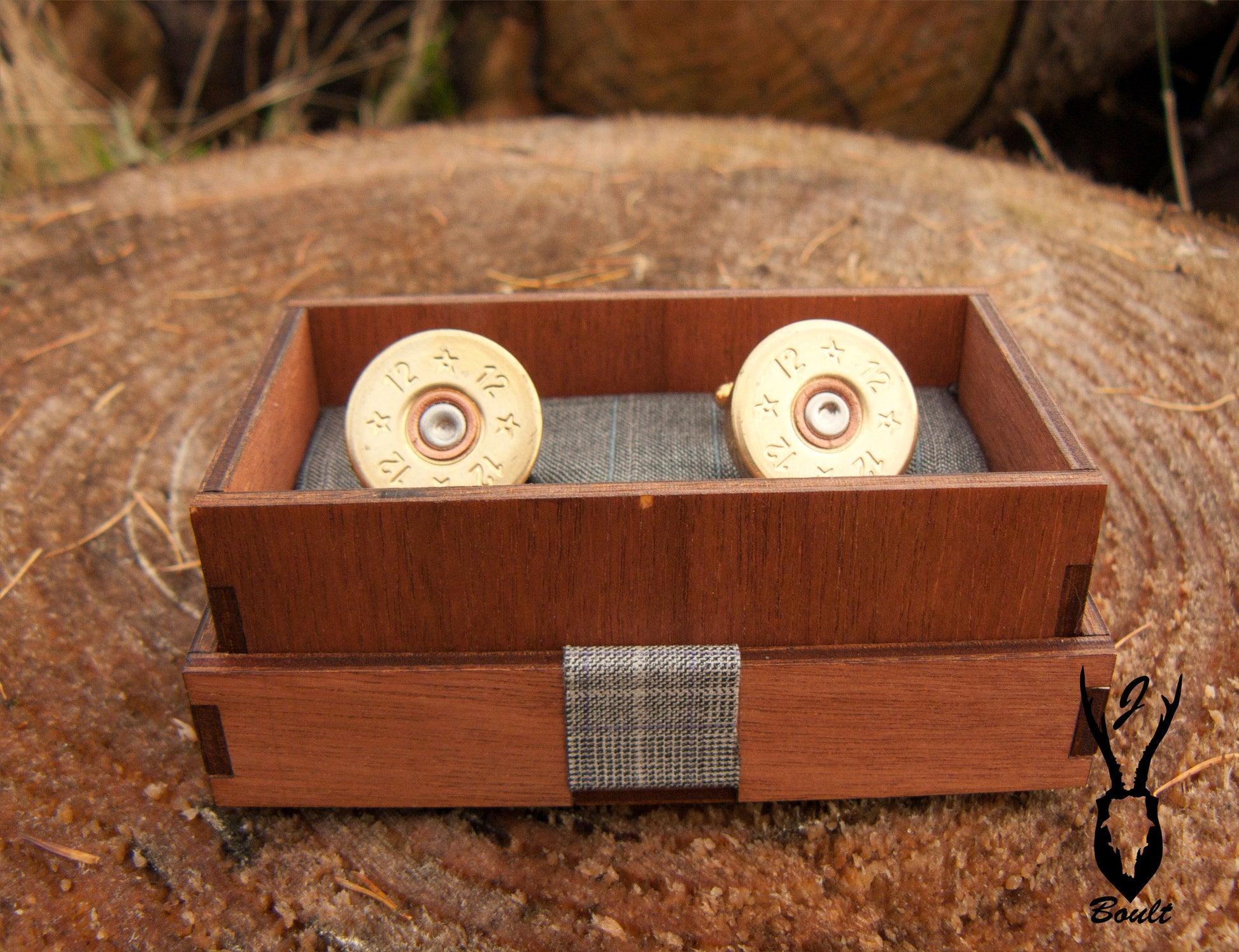 Gold Plated Cartridge Cufflinks - J Boult Designs