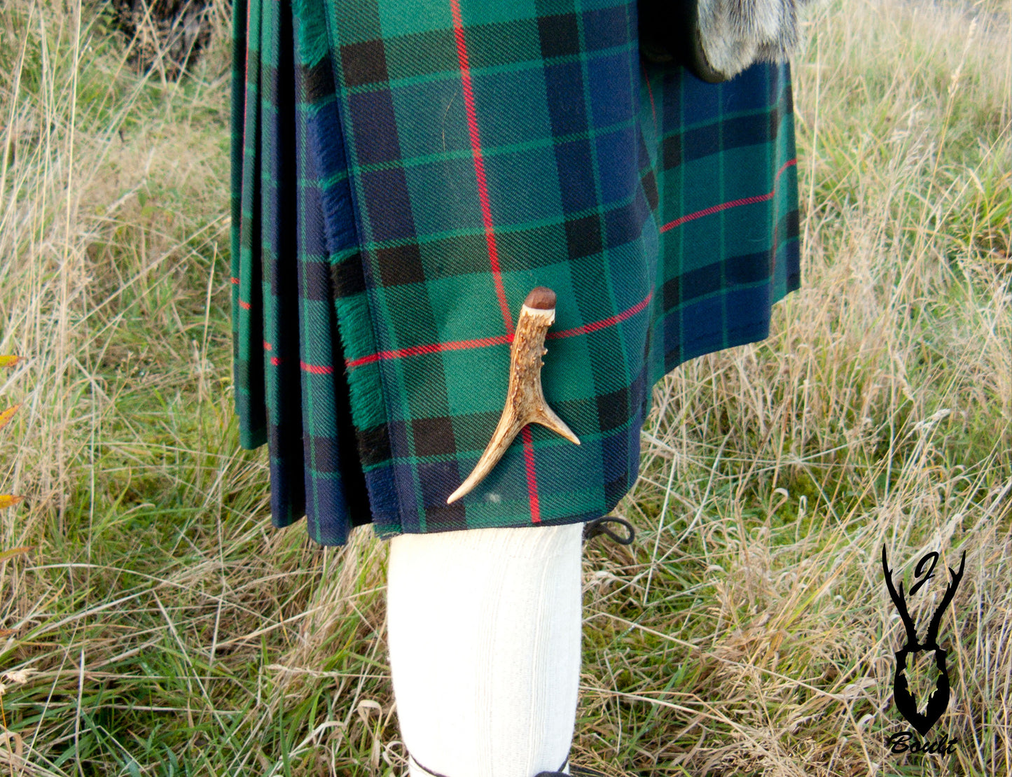 Roe Deer Antler Kilt Pin - J Boult Designs