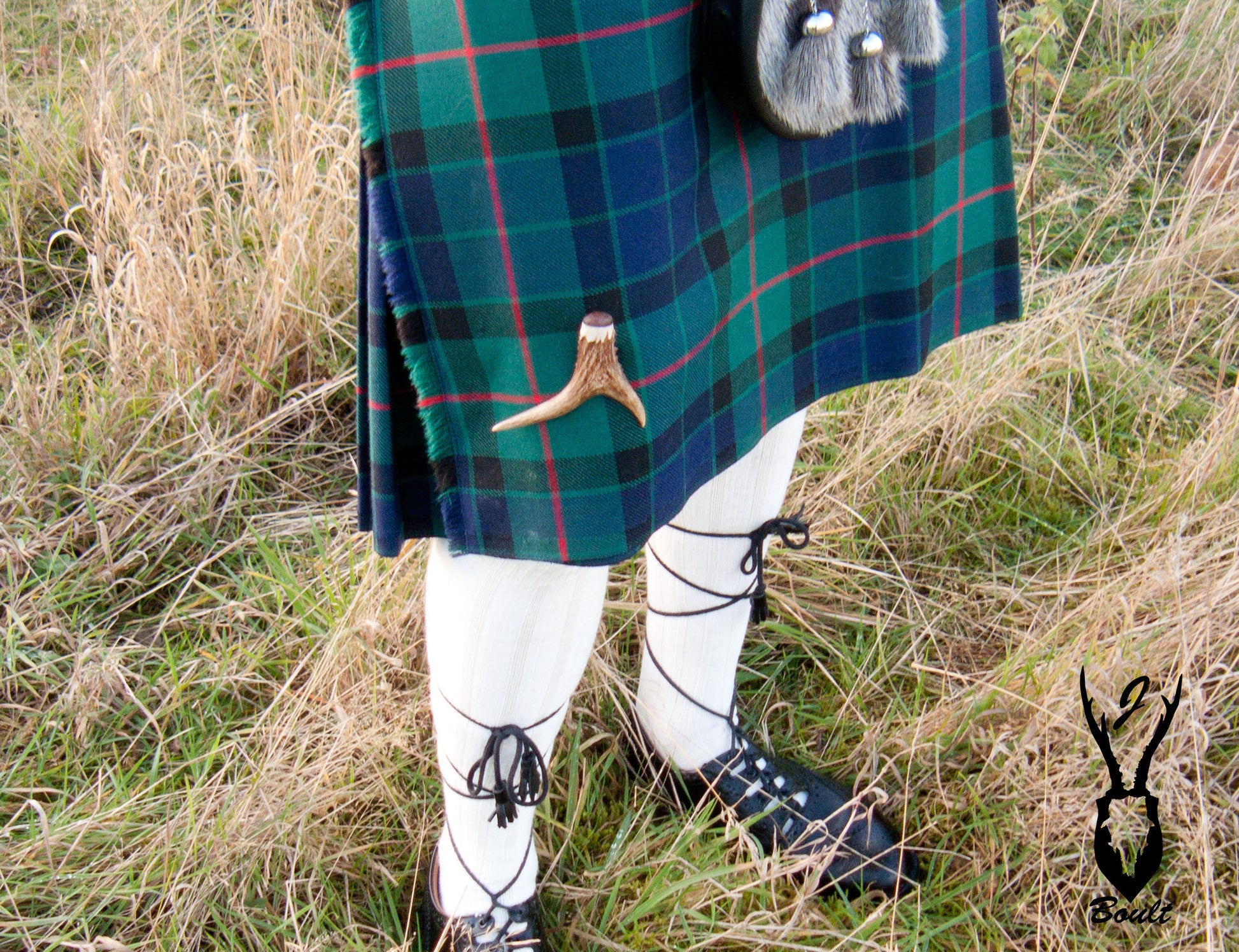 Roe Deer Antler Kilt Pin - J Boult Designs