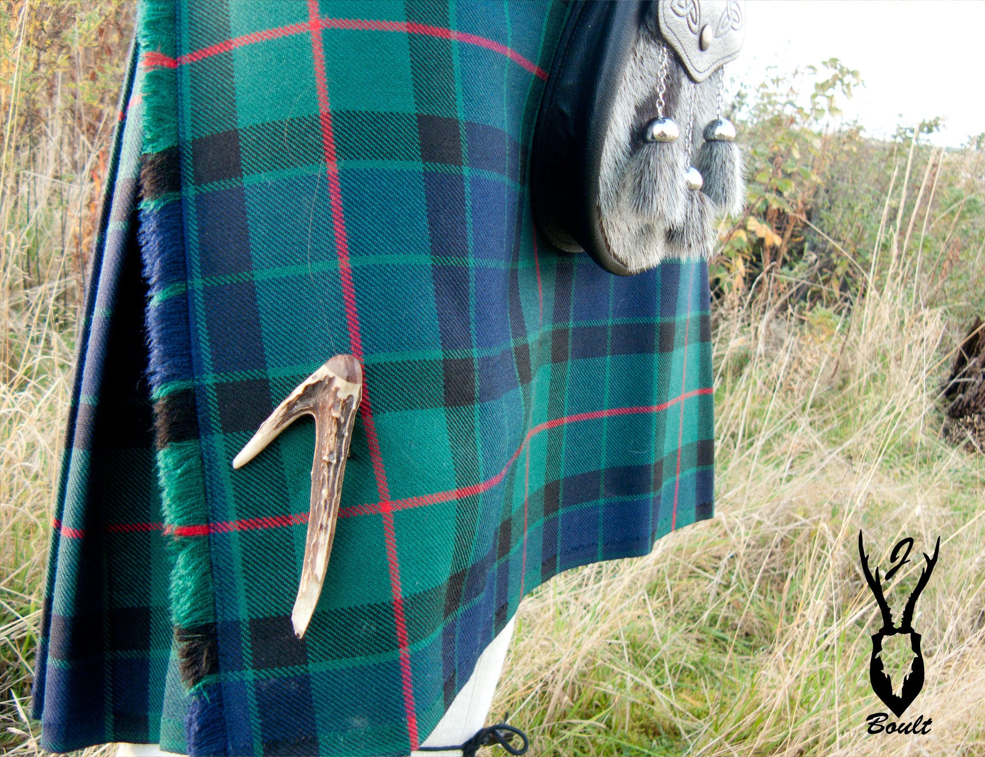 Roe Deer Antler Kilt Pin - J Boult Designs