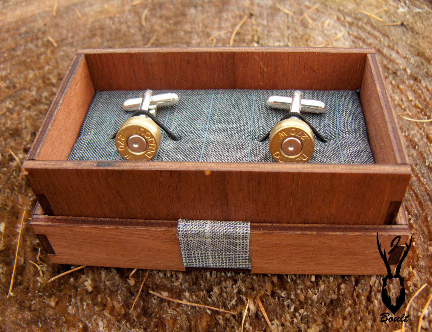 Silver Plated Bullet Cufflinks - J Boult Designs