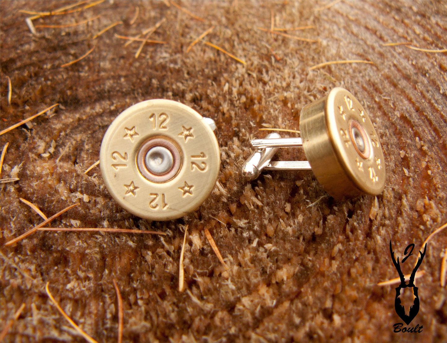 Silver Plated Cartridge Cufflinks - J Boult Designs